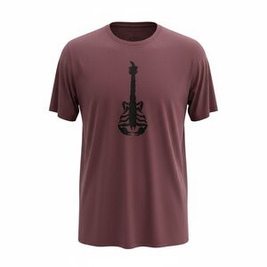 John Varvatos Scorpion Guitar T Shirt Size XXL Lace Stitch Guitar OxBlood Rock